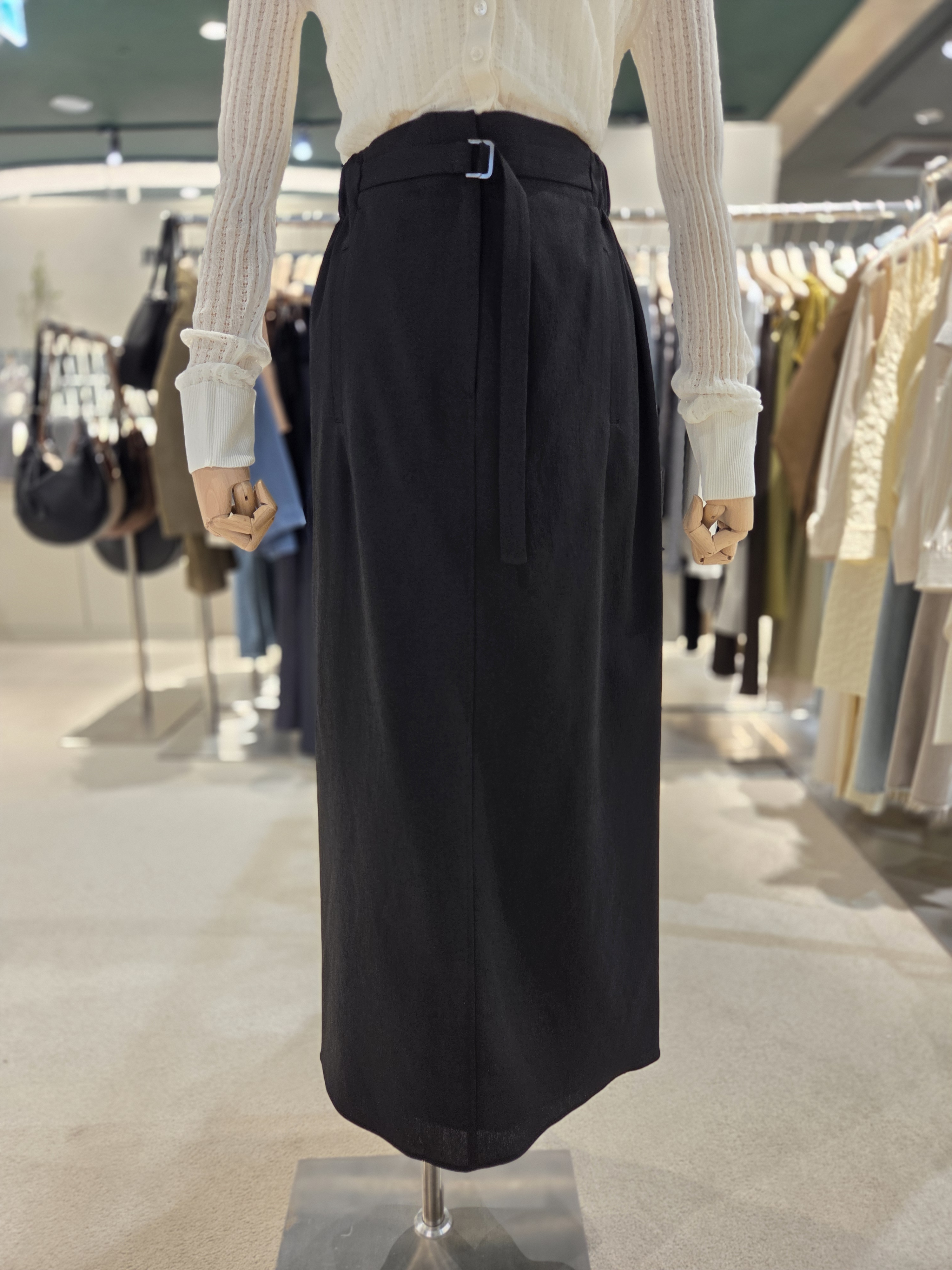 [조이그라이슨] Back Slit Banding Maxi Skirt KW2MS6430_10