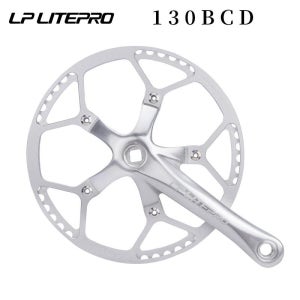 자전거 크랭크셋 체인링 130BCD 스퀘어 MTB 로드 블랙 핸들바 세트