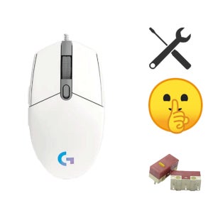 로지텍 G102 마우스 무소음 스위치 교체 수리 개조