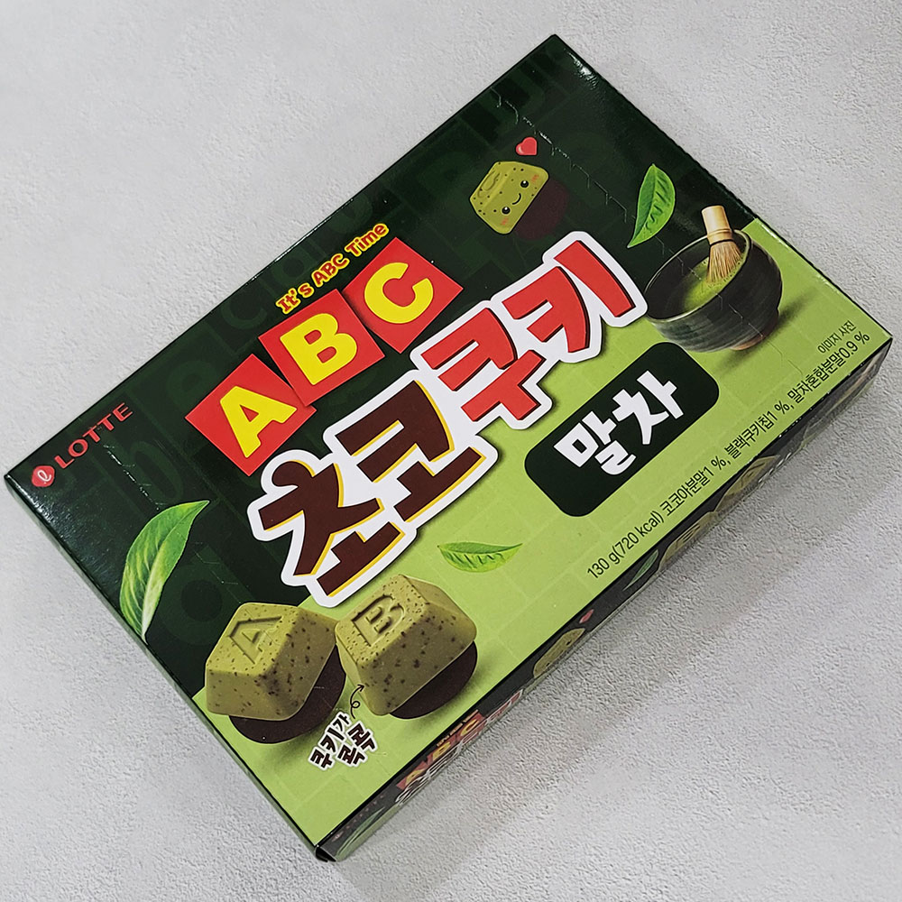 한정판 롯데 ABC 초코쿠키 말차