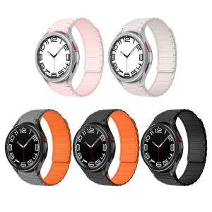 날개형 갤럭시워치6 양면 스트랩 실리콘밴드 마그네틱 스트랩 실리콘밴드 시계줄 스마트밴드 갤럭시워치6