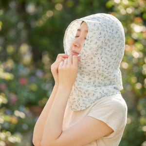 위키란쥬 햇빛가리개 모자 뷰티풀 후드형 캡선가드 국산 여름 등산 골프 자외선차단