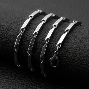 트위스트 남자목걸이 써지컬스틸 대나무체인
