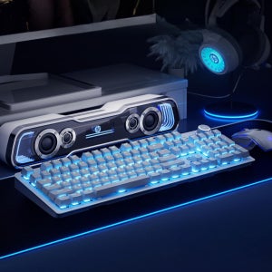 HP K10G 기계식 게이밍 청축 블랙 레드 티축 DIY 세트 DIY 세트 화이트믹스 라이트 87키 블루 스위치