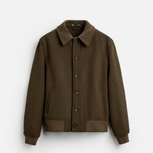 ZARA 자라 콘트라스트 울 재킷 7380037 7380/037