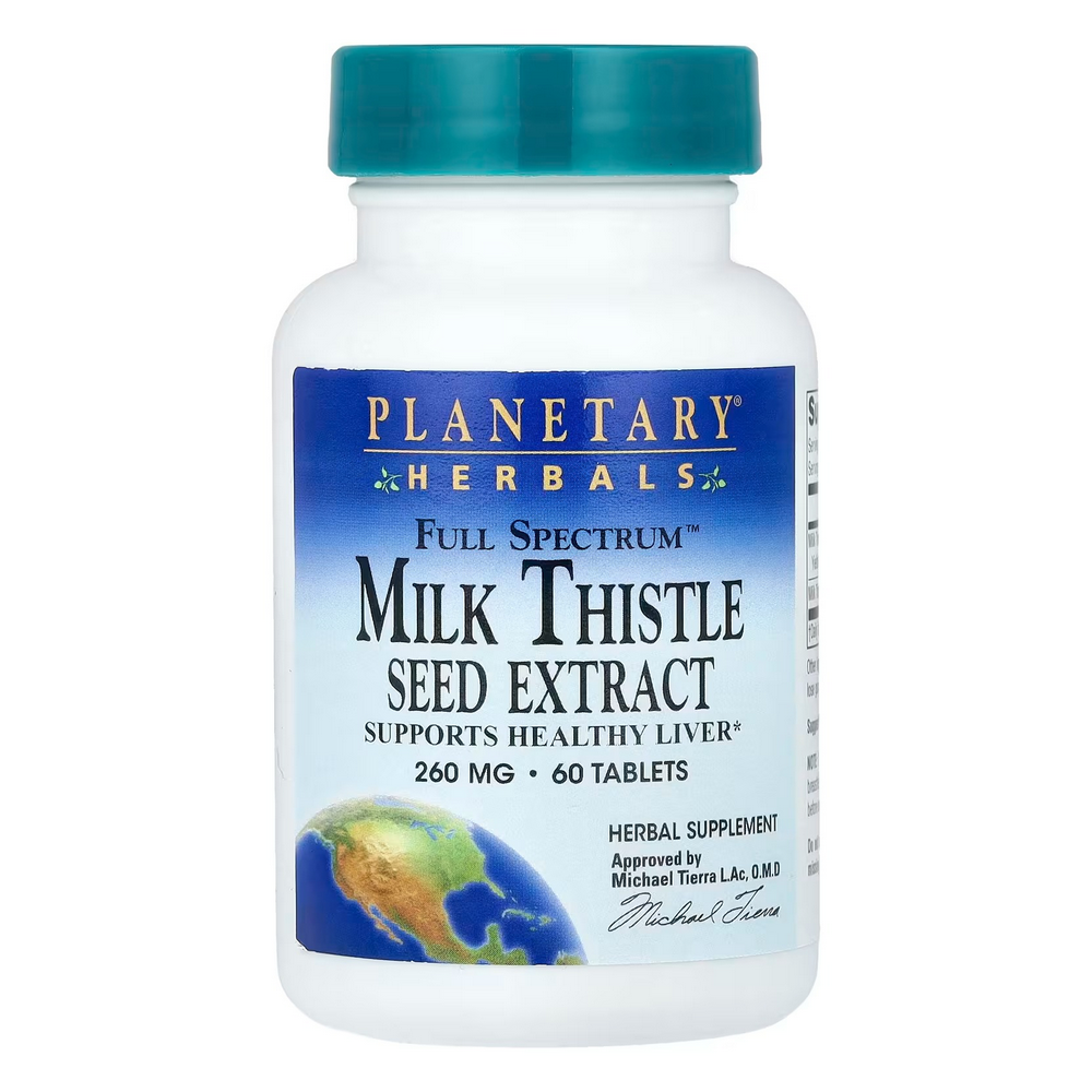 플레네터리허벌스 풀스펙트럼 <b>밀크씨슬 씨드</b> 추출 60타블렛