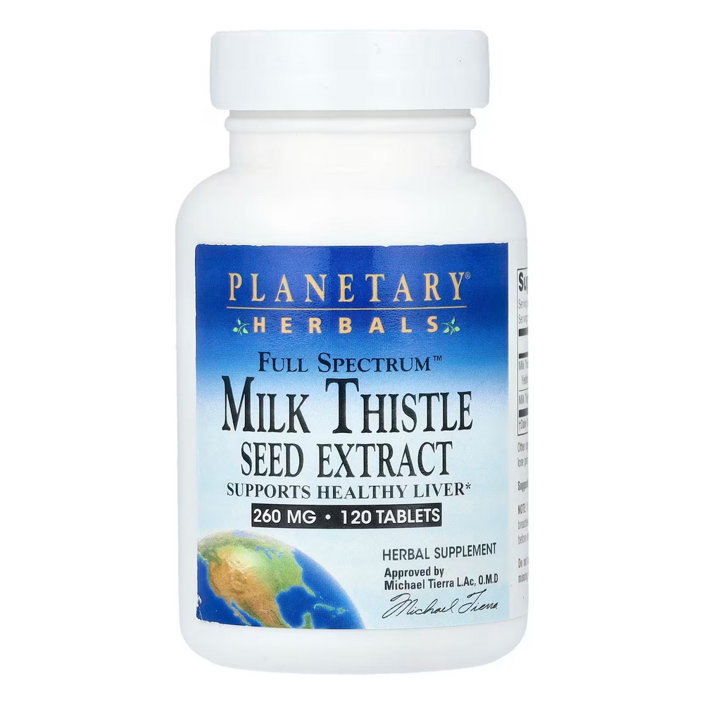 플레네터리허벌스 풀스펙트럼 <b>밀크씨슬 씨드</b> 추출 120타블렛