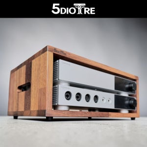 오디오트레 토핑 D900 & A900 전용 원목 오디오랙 DAC 수납장 멀바우 국내제작
