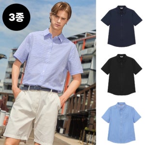 [코모도] 남성 시어서커 셔츠 3종 세트