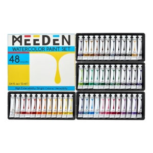 미든코리아 수채화 물감 48색 12ml