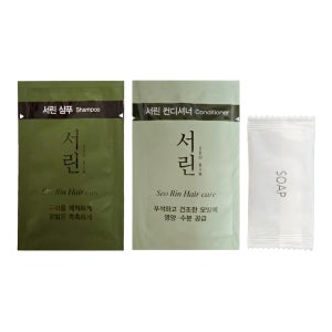 일회용 샴푸 린스 비누 세트 휴대용 세면용품 어메니티 여행용 세면도구 키트