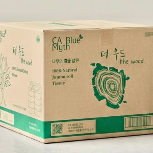 더 우드 프리미엄 천연펄프 대용량 고급 점보롤 티슈 두루마리 화장지 16롤 업소용 200m