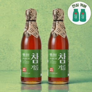 까치방앗간 참기름 350ml 통참깨 저온압착 (1병+1병)