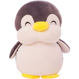 귀여운 펭귄 인형 베개 선물용 침대 등받이 쿠션 1. 진회색 펭귄 30cm