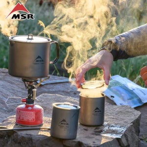 MSR 더블 월 티탄컵 375mL 캠핑 컵 백패킹 경량 티타늄 머그컵