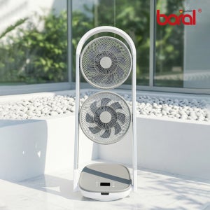 보랄 BLDC 접이식 선풍기 초슬림 저소음 리모컨 폴딩 팬 서큘레이터 유선 듀얼 BR-D800CF
