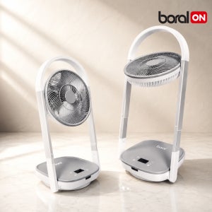 보랄 BLDC 접이식 선풍기 초슬림 저소음 리모컨 폴딩 팬 서큘레이터 유선 싱글 BR-S600CF