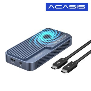 아카시스 TB501PRO V1 썬더볼트5 GEN4 80Gbps NVME 외장 SSD 케이스 인클로저 외장하드