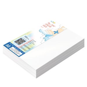 더조이 스페셜 화이트 두꺼운 양면 색상지 205g A6 백색 120매 복사지