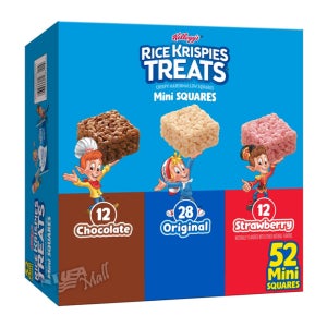 켈로그 라이스 크리스피 미니 큐브 버라이어티 팩 52개입 KELLOGG’S RICE KRISPIES TREAT MINI CRISPY MARSHMELLOW SQUARES