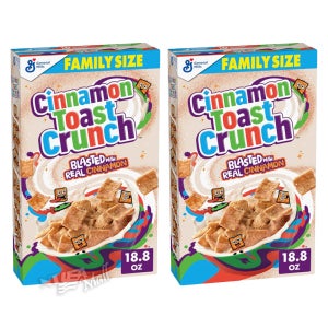 [1+1]제너럴밀스 시나몬 토스트 크런치 시리얼 패밀리사이즈 533g GENERAL MILLS CINNAMON TOAST CRUNCH CEREAL