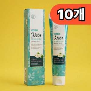 2080 청은차 향기화차 충치예방 구취제거 치아 잇몸 순한 튜브 치약 190g 10개