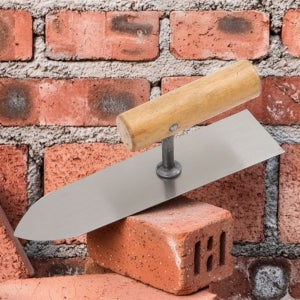 바닥 미장 나무 손잡이 흙손