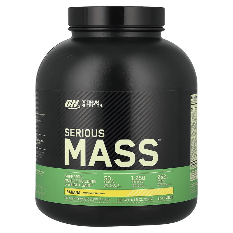 <b>Optimum Nutrition</b> Serious Mass 바나나 2.72kg 6lb
