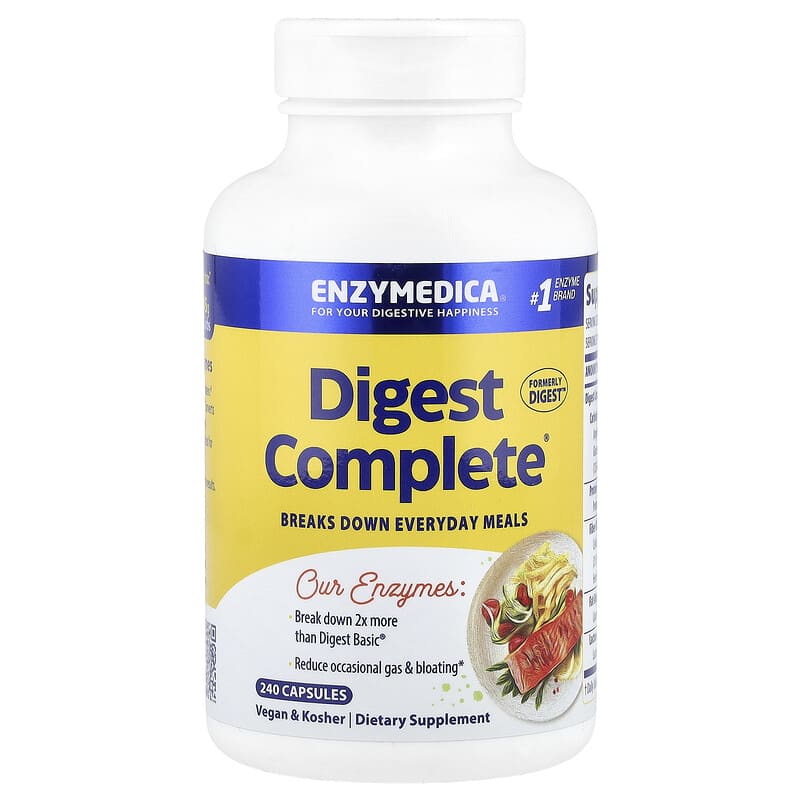 Enzymedica Digest 컴플리트 <b>엔자임</b> 포뮬라 캡슐 240정