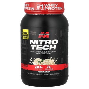 MuscleTech Nitro-Tech 얼티밋 근육 형성 유청 단백질 바닐라 크림 907g