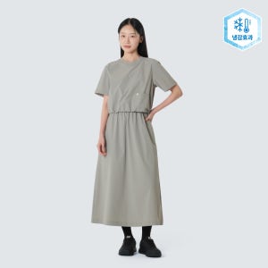 [스노우피크 어패럴] 씬테크 베이직 원피스 Fog Gray (S26MWSOP31)
