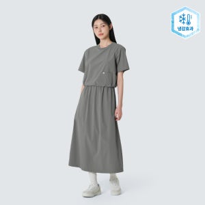 [스노우피크 어패럴] 씬테크 베이직 원피스 Dark Gray (S26MWSOP31)