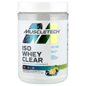 MuscleTech ISO Whey Clear 초순수 분리유청단백질 레몬베리 블리자드