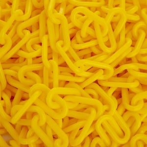 주차장 진입금지 차단봉 플라스틱 체인 옐로우 8mm 25M