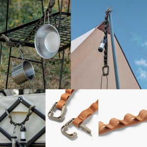 캠핑 다용도 로프 걸이 데이지체인 스타일 아웃도어 차박 수납 정리 걸이