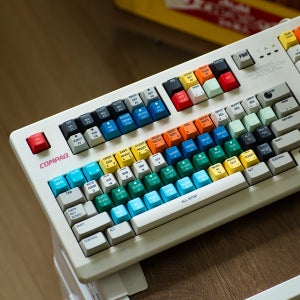 무지개 키캡 GVK2 레트로 감성 레인보우 컬러 커스텀 기계식 키보드 키캡