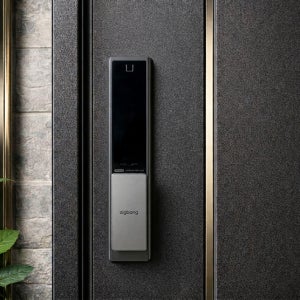 직방 ZD-P61F 푸시풀 스마트 도어락 지문인식 비밀번호 카드 3WAY