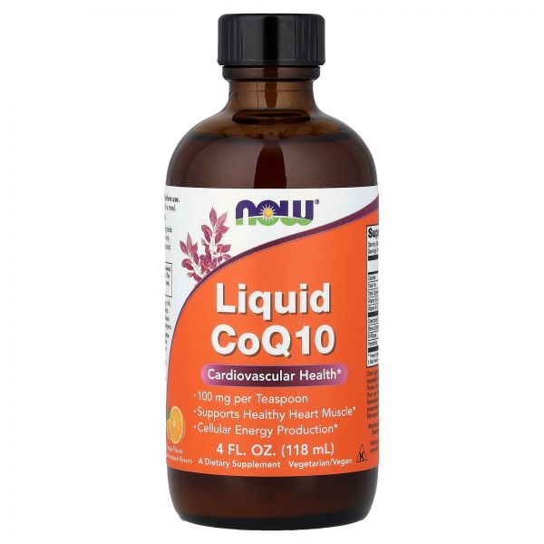 NOW Foods 나우푸드 코큐텐 오렌지 118ml <b>리퀴드 CoQ</b>10 건강영양제