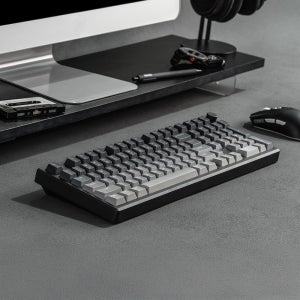 에포메이커 Galaxy100 Lite 유무선 기계식 게이밍 키보드 핫스왑 블랙, Wisteria Linear V2