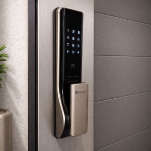 솔리티 SP-6000 프리미엄 푸시풀 도어락 IoT 2WAY 스마트 현관 디지털도어락