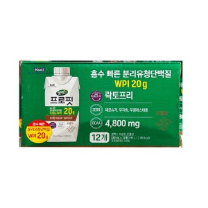 매일유업 셀렉스 프로핏 웨이프로틴 드링크 330ml x 12팩