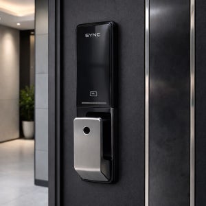 솔리티 SP-7000B 스마트 도어락 IoT 푸시풀 디지털 4WAY 지문인식 현관문