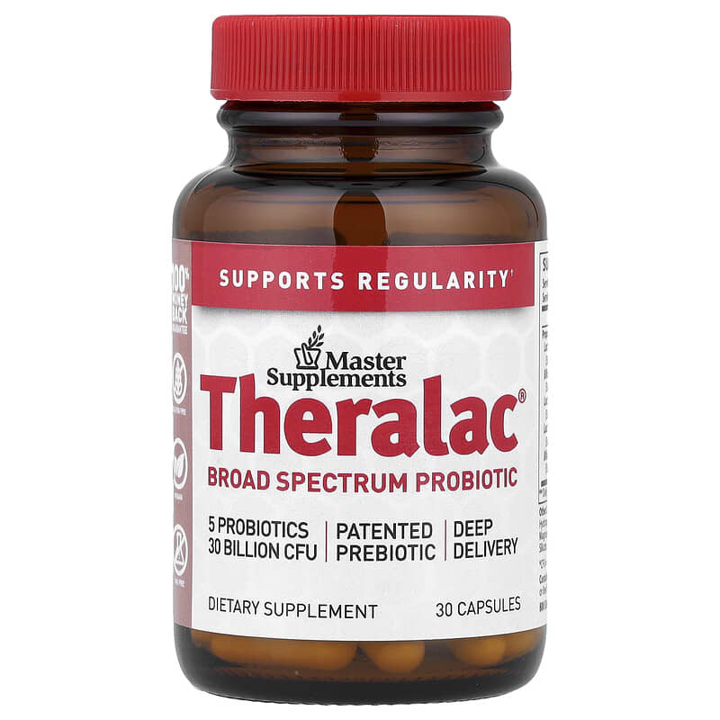 Master Supplements <b>Theralac 브로드 스펙트럼 프로바이오틱</b> 캡슐 30정