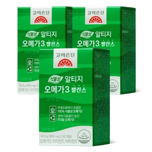 고려은단 식물성 알티지 오메가3 밸런스 30캡슐, 3개