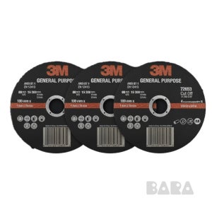 BARA 3M 보급형 100mm 절단석 25장 72653 연마석 4인치그라인더날 컷팅석