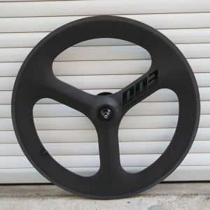 삼발이휠 카본 픽시 바퀴 삼발이 HED 카본삼발이 자전거 무광블랙 앞바퀴