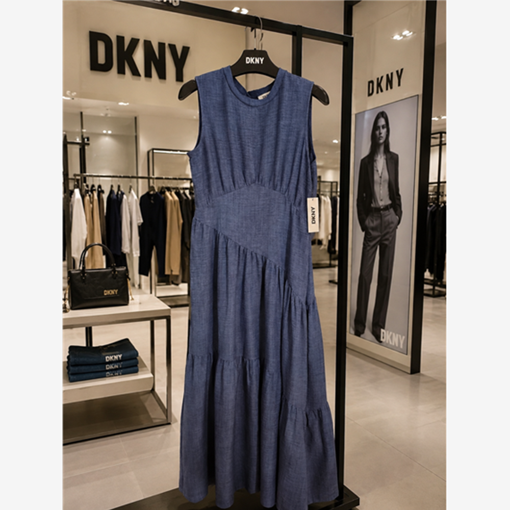 DKNY 원피스 TIERED ASYMMETRIC MAXI DRESS DD5W1N95
