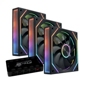 JBCNC X120 PRO 인피니티 ARGB PWM (컨트롤러/3팩, 블랙) / M