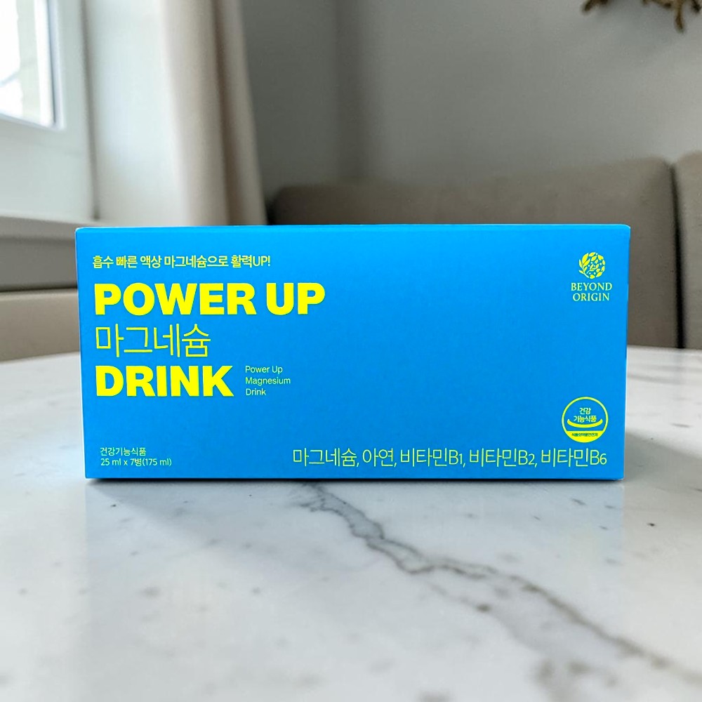 비욘드오리진 파워업 마그네슘 드링크 25ml x 7병 흡수빠른 액상 마그네슘 건강기능식품