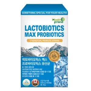 헬스프랜드 락토바이오틱스 맥스 프로바이오틱스 유산균 500mg x 60캡슐 2개월분